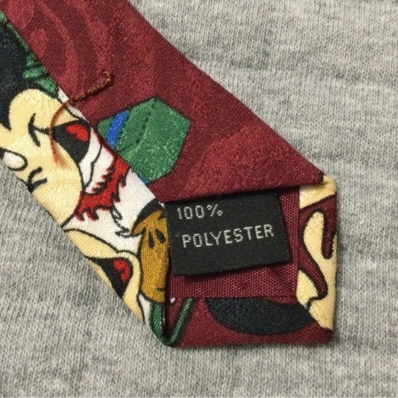 Lot of 4 Cartoon Christmas Ties Disney and Looney Tunes - Picture 13 of 13